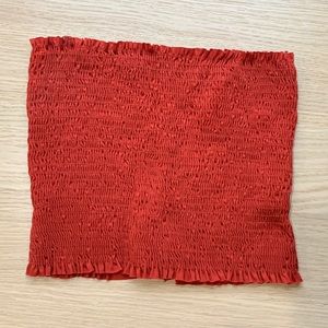 Red tube top